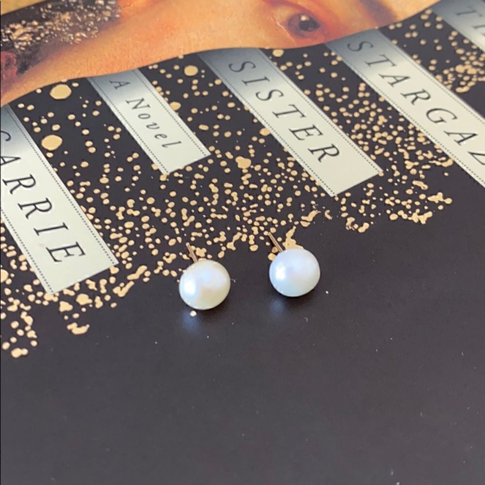 14 k  gold  pearl  studs